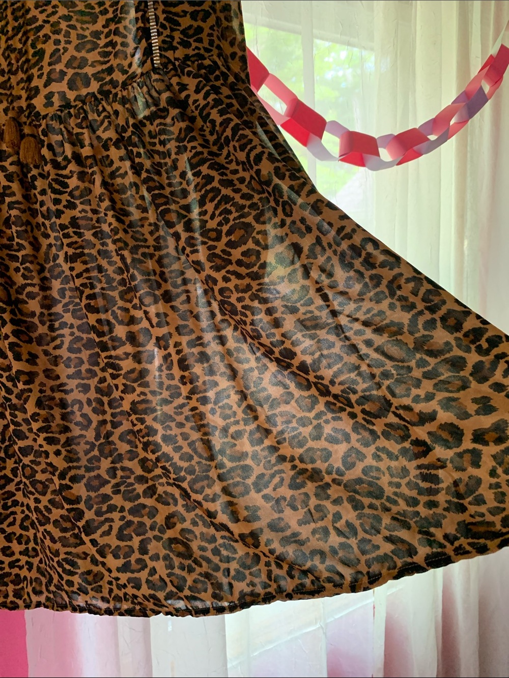 Sheer Leopard Print Babydoll Dress 8/10 - Picture 12 of 16